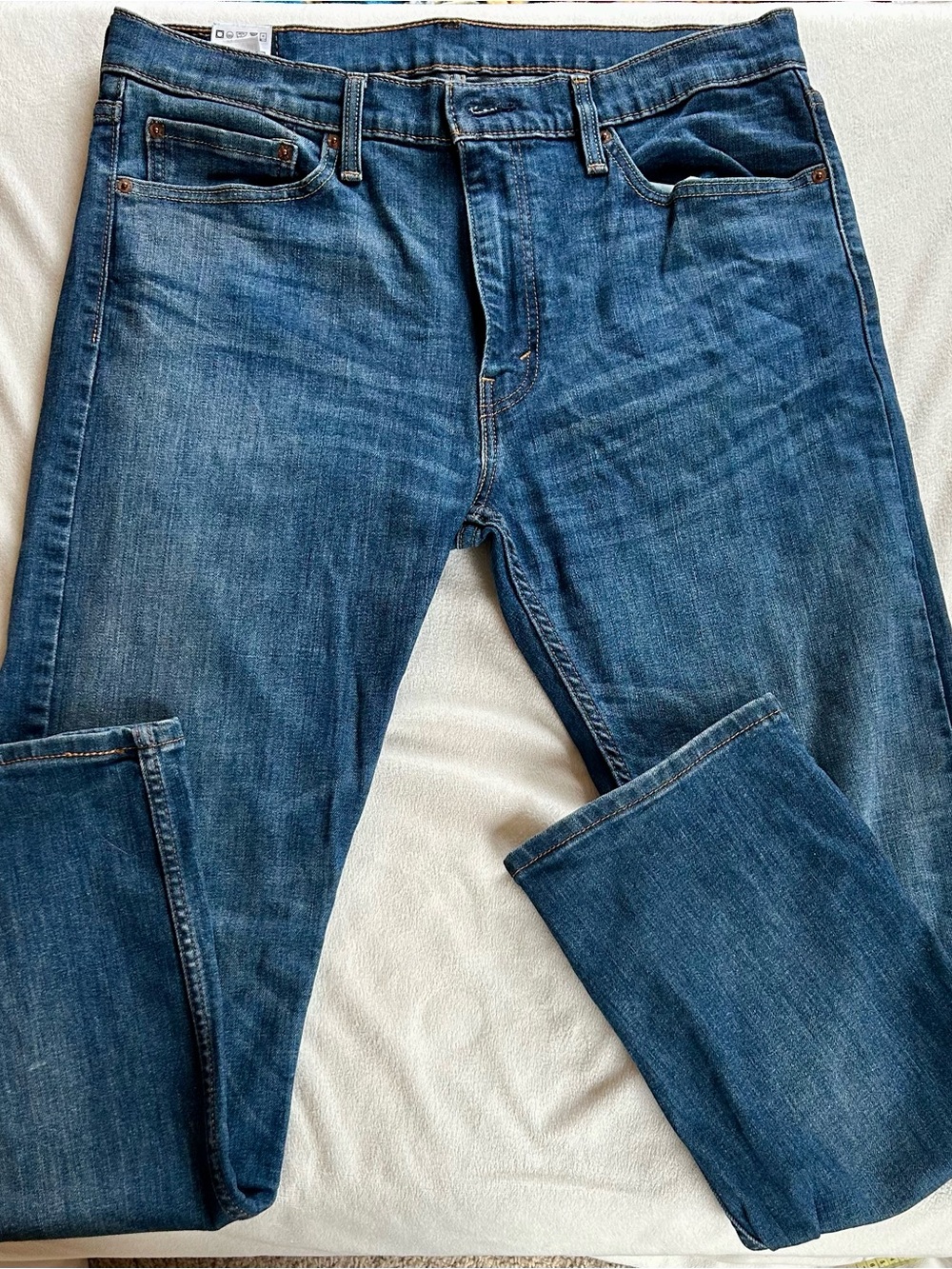 Levi’s Mens 513 Straight Fit Men's Denim Jeans in Medium Blue 36 x 32